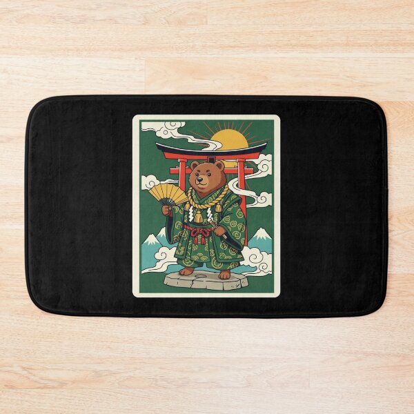 Item preview, Samurai Bear Japanese Style Illustration designed and sold by JordynLadukeg65.