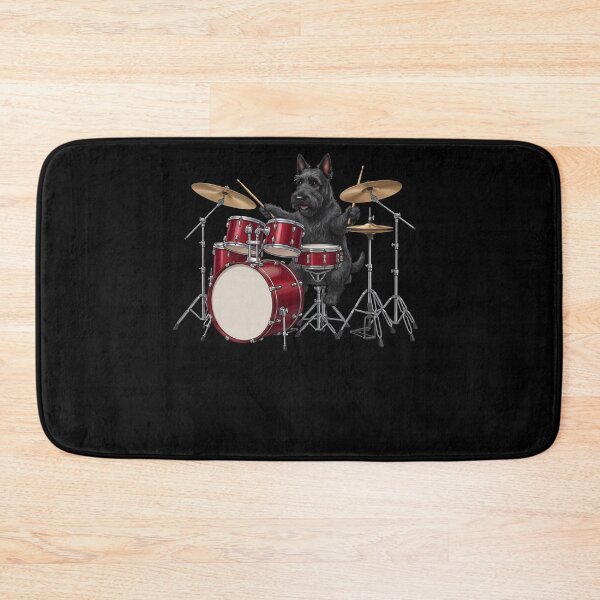 Item preview, Scottish Terrier Playing Drum Kit Drummer Dog Lover designed and sold by TerryConnells.