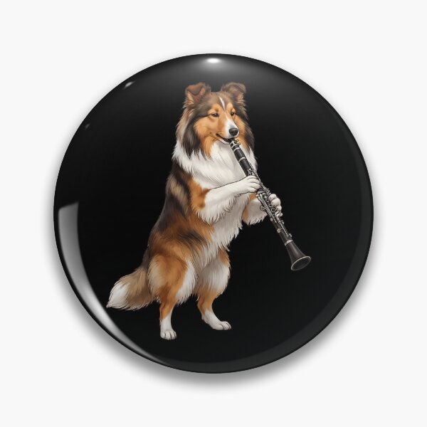 Item preview, Shetland Sheepdog Playing Clarinet Player Clarinetist Dog Lover designed and sold by TerryConnells.