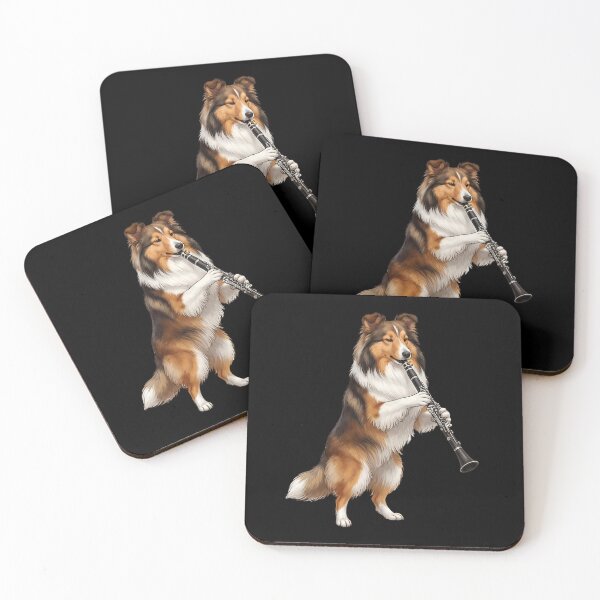 Item preview, Shetland Sheepdog Playing Clarinet Player Clarinetist Dog Lover designed and sold by TerryConnells.