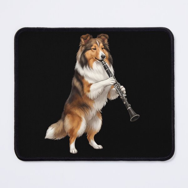 Item preview, Shetland Sheepdog Playing Clarinet Player Clarinetist Dog Lover designed and sold by TerryConnells.