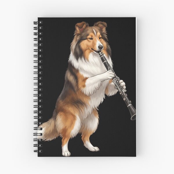 Item preview, Shetland Sheepdog Playing Clarinet Player Clarinetist Dog Lover designed and sold by TerryConnells.