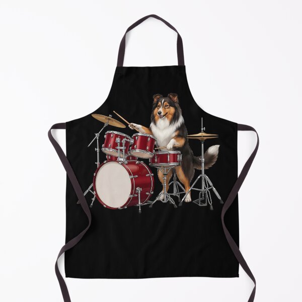 Item preview, Shetland Sheepdog Playing Drum Kit Drummer Dog Lover designed and sold by TerryConnells.