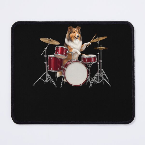 Item preview, Shetland Sheepdog Playing Drum Kit Drummer Dog Mom designed and sold by TerryConnells.