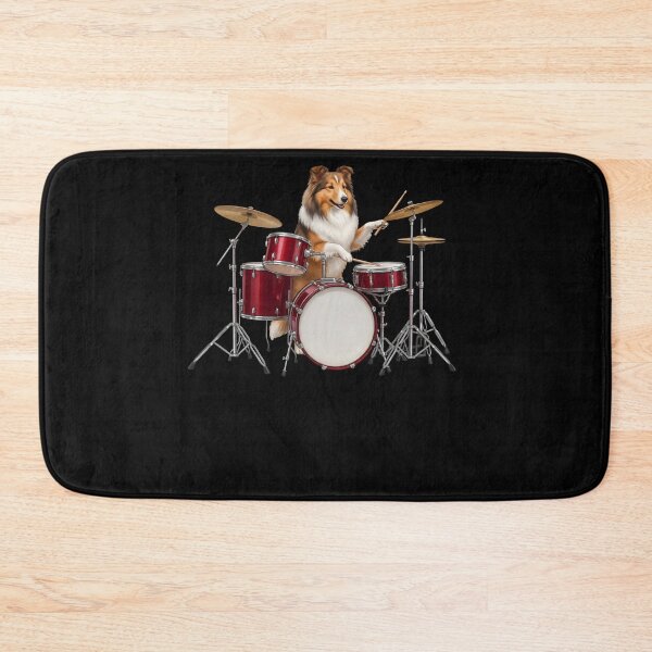 Item preview, Shetland Sheepdog Playing Drum Kit Drummer Dog Mom designed and sold by TerryConnells.