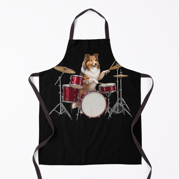 Item preview, Shetland Sheepdog Playing Drum Kit Drummer Dog Mom designed and sold by TerryConnells.