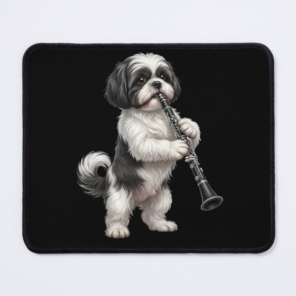 Item preview, Shih Tzu Playing Clarinet Player Clarinetist Dog Lover designed and sold by TerryConnells.