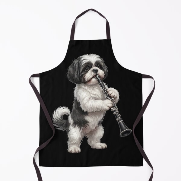 Item preview, Shih Tzu Playing Clarinet Player Clarinetist Dog Lover designed and sold by TerryConnells.