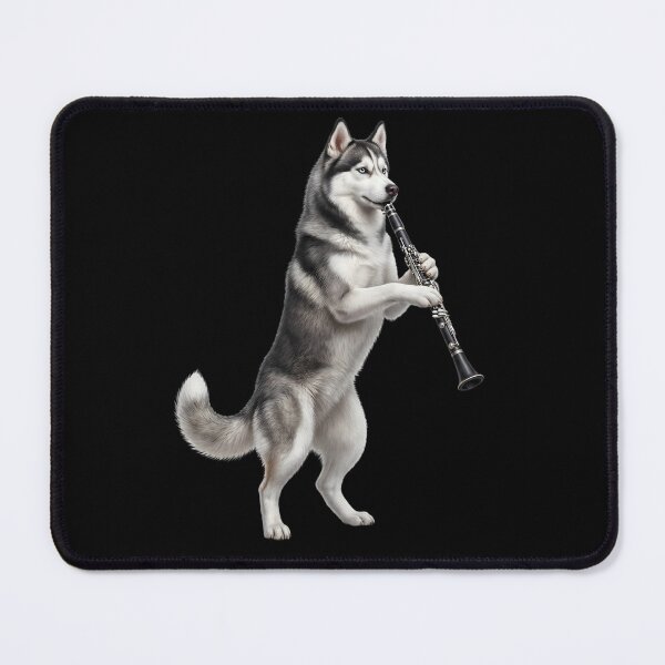 Item preview, Siberian Husky Playing Clarinet Player Clarinetist Dog Lover designed and sold by TerryConnells.