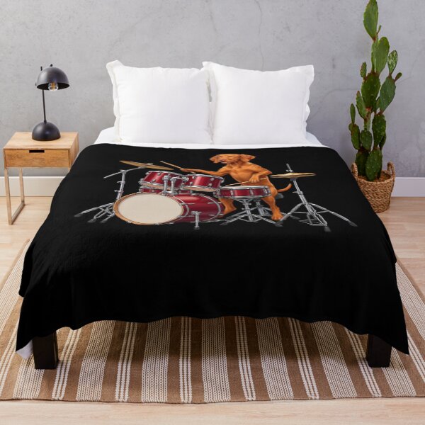 Item preview, Vizsla Playing Drum Kit Drummer Dog Lover designed and sold by TerryConnells.