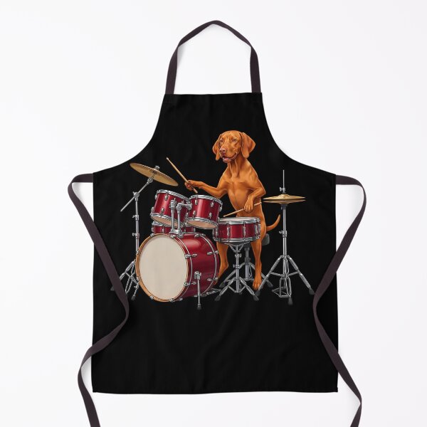 Item preview, Vizsla Playing Drum Kit Drummer Dog Lover designed and sold by TerryConnells.