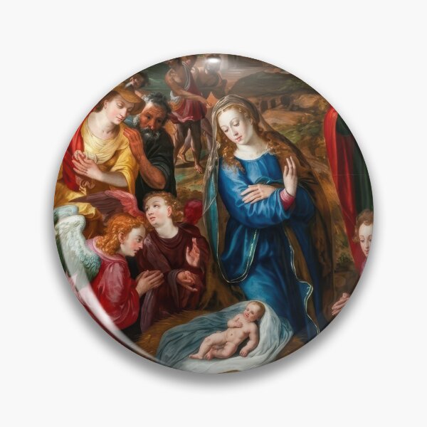 Item preview, The Adoration of the Shepherds by Adam van Noort designed and sold by TheSoulOfArt.