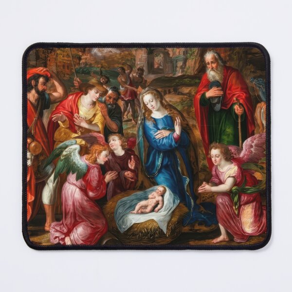 Item preview, The Adoration of the Shepherds by Adam van Noort designed and sold by TheSoulOfArt.