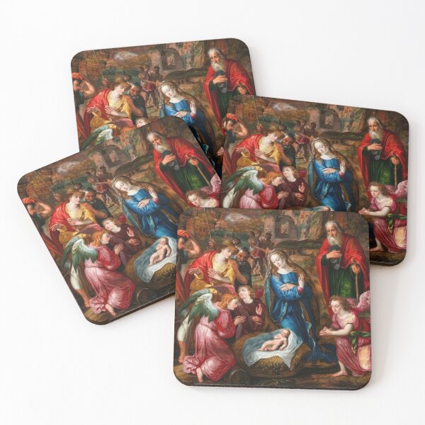 Item preview, The Adoration of the Shepherds by Adam van Noort designed and sold by TheSoulOfArt.