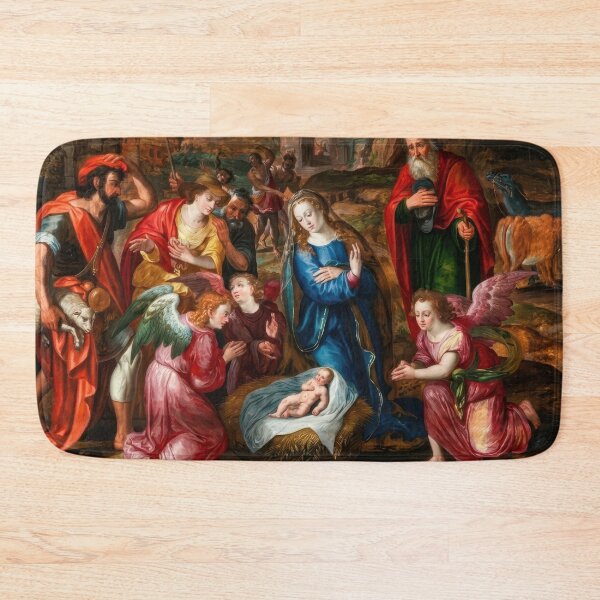 Item preview, The Adoration of the Shepherds by Adam van Noort designed and sold by TheSoulOfArt.