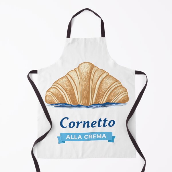 Item preview, Cornetto Alla Crema Italian Croissant Minimal Icon designed and sold by BobaBunny76.