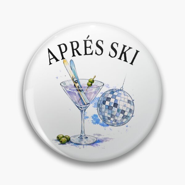 Item preview, Apres Ski Martini Winter Sport Christmas Disco Bar Cart designed and sold by najaks.