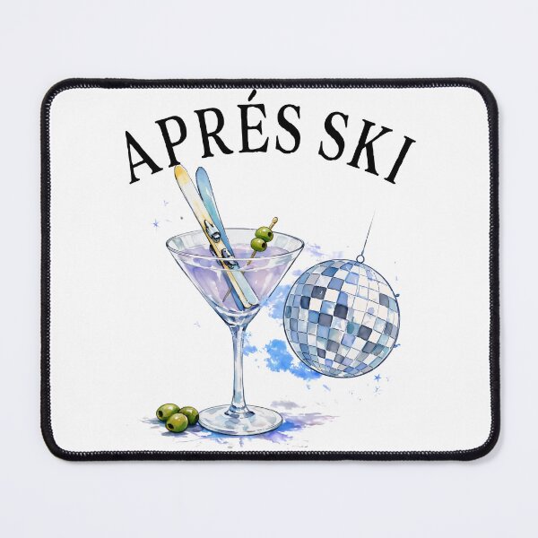 Item preview, Apres Ski Martini Winter Sport Christmas Disco Bar Cart designed and sold by najaks.