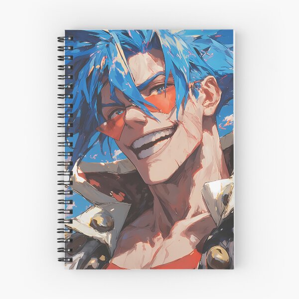 Item preview, Kamina Gurren Lagann Bold Grin Spiky Hair Sky Energy designed and sold by TanglenRabbit.