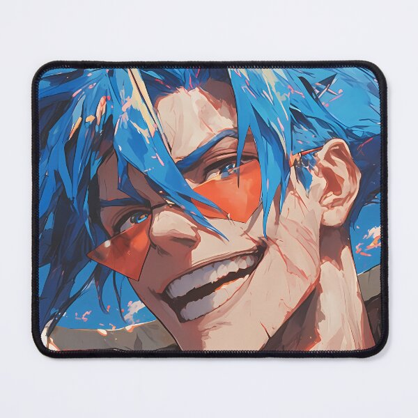 Item preview, Kamina Gurren Lagann Bold Grin Spiky Hair Sky Energy designed and sold by TanglenRabbit.