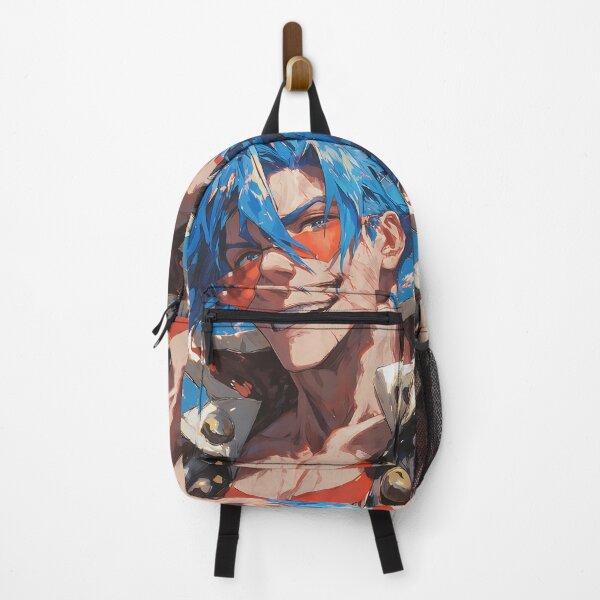 Item preview, Kamina Gurren Lagann Bold Grin Spiky Hair Sky Energy designed and sold by TanglenRabbit.