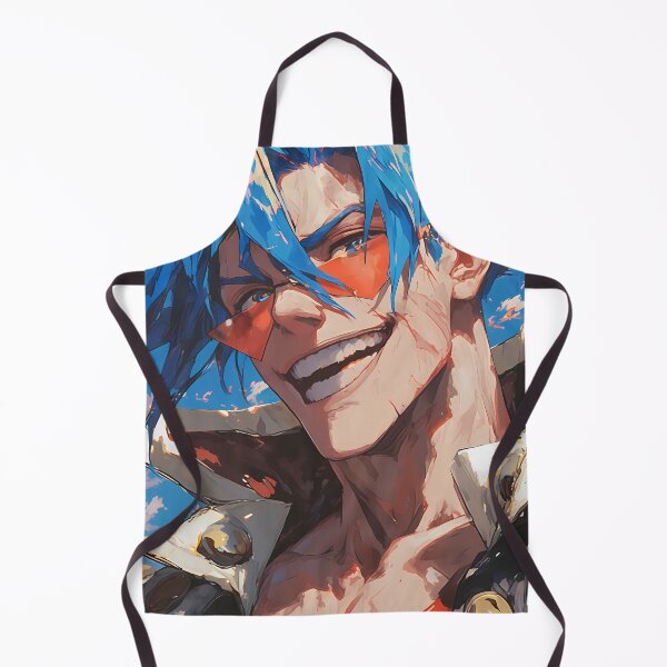 Item preview, Kamina Gurren Lagann Bold Grin Spiky Hair Sky Energy designed and sold by TanglenRabbit.