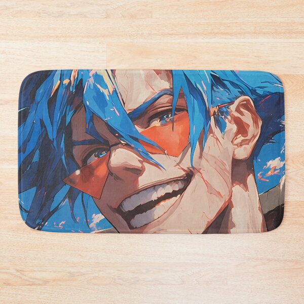 Item preview, Kamina Gurren Lagann Bold Grin Spiky Hair Sky Energy designed and sold by TanglenRabbit.
