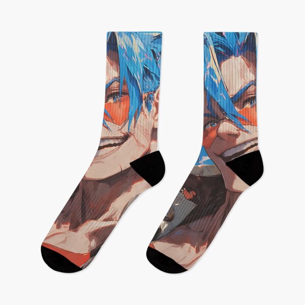 Item preview, Kamina Gurren Lagann Bold Grin Spiky Hair Sky Energy designed and sold by TanglenRabbit.