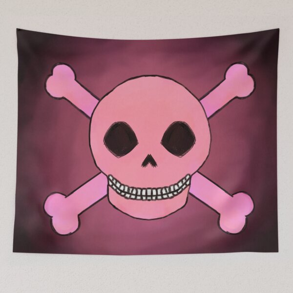 Item preview, Pink Skull and Crossbones  designed and sold by JaygiesDesign.