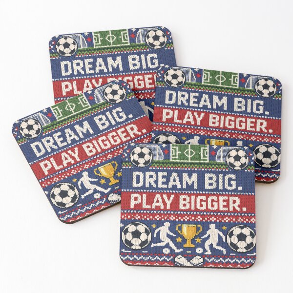 Item preview, Dream Big Play Bigger Football Knitting Pattern designed and sold by Mauswohn.