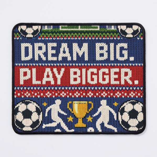 Item preview, Dream Big Play Bigger Football Knitting Pattern designed and sold by Mauswohn.
