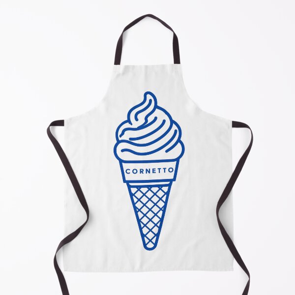 Item preview, Cornetto Ice Cream Icon Minimal Blue Line Illustration designed and sold by BobaBunny76.
