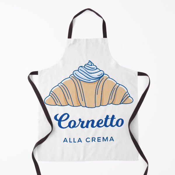 Item preview, Cornetto Alla Crema Italian Croissant Minimal Icon designed and sold by BobaBunny76.