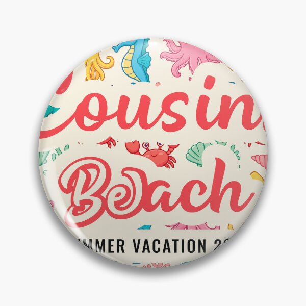 Item preview, Cousins Beach Summer Vacation 2026 Kawaii Sea Animal Pattern designed and sold by PixelWaveBD.