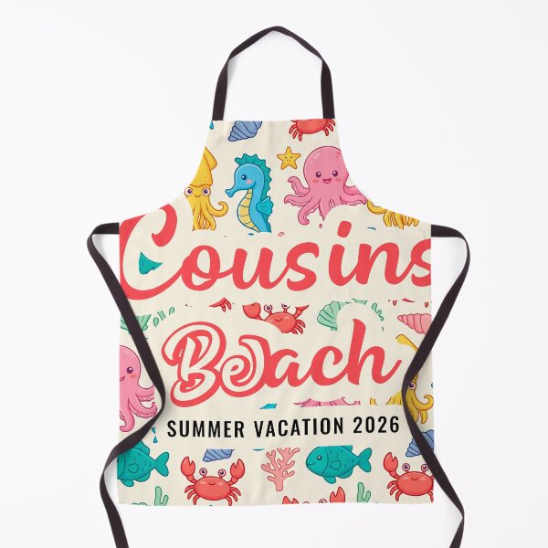 Item preview, Cousins Beach Summer Vacation 2026 Kawaii Sea Animal Pattern designed and sold by PixelWaveBD.