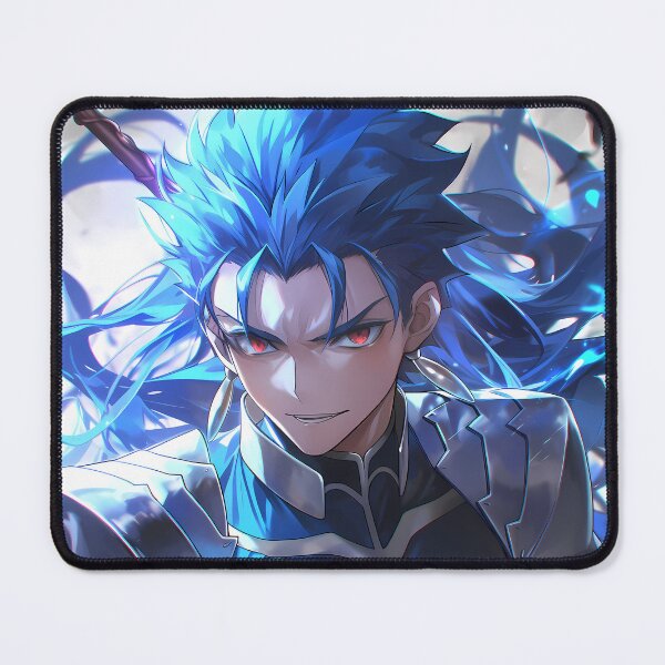 Item preview, Lancer Fate Stay Night Lightning Blue Warrior Portrait designed and sold by TanglenRabbit.