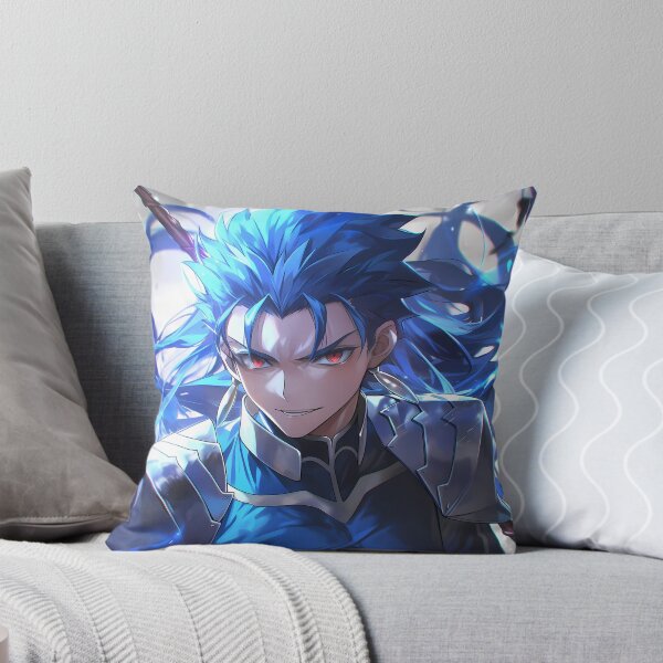 Item preview, Lancer Fate Stay Night Lightning Blue Warrior Portrait designed and sold by TanglenRabbit.