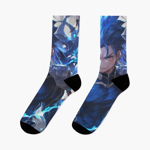 Item preview, Lancer Fate Stay Night Lightning Blue Warrior Portrait designed and sold by TanglenRabbit.