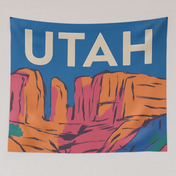 Item preview, Utah - Travel Poster - USA designed and sold by PrintableTravel.