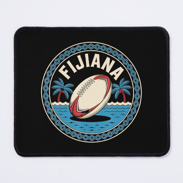 Item preview, Fijiana Rugby Ball Island Vintage Sports Emblem designed and sold by GabrieSketcham.