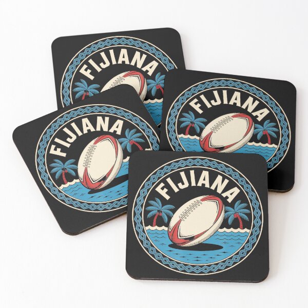 Item preview, Fijiana Rugby Ball Island Vintage Sports Emblem designed and sold by GabrieSketcham.
