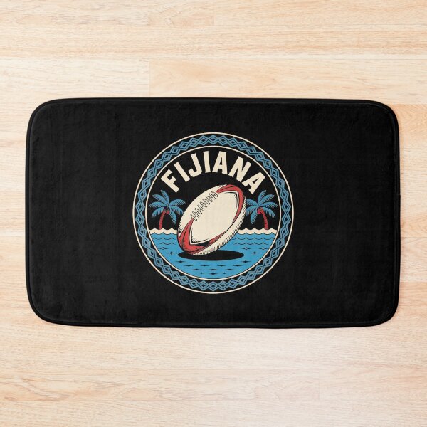 Item preview, Fijiana Rugby Ball Island Vintage Sports Emblem designed and sold by GabrieSketcham.