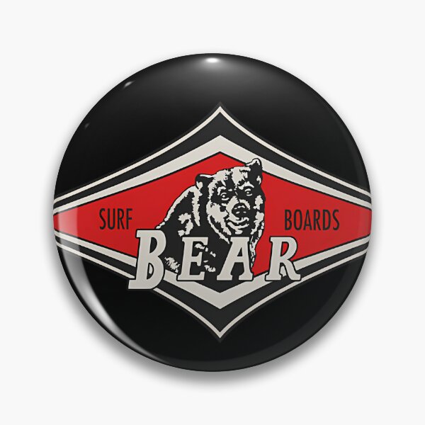 Item preview, Vintage Surfing Bear Big Wednesday Cult Surfboard Red Surf Logo Diamond Retro  designed and sold by WendyMoore118.
