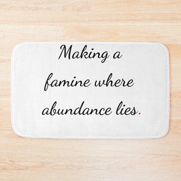 Item preview, "Making a famine where abundance lies" - handwriting black designed and sold by ariksworld.