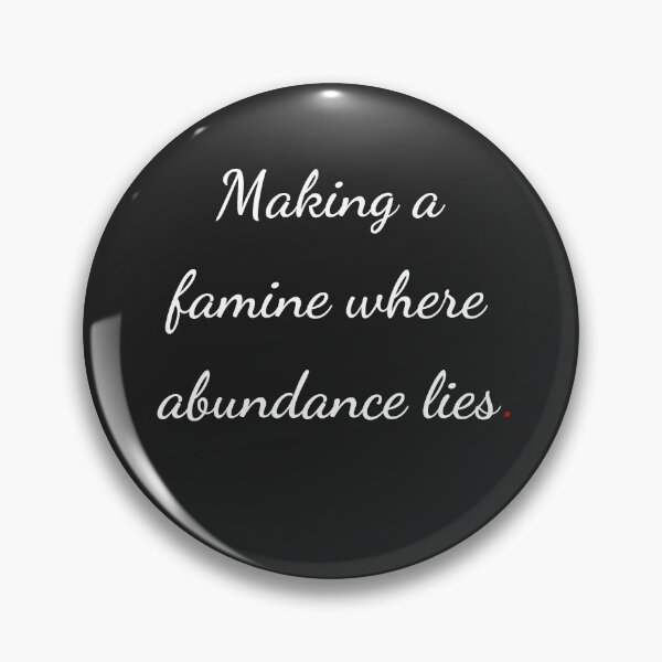 Item preview, "Making a famine where abundance lies" - handwriting white designed and sold by ariksworld.