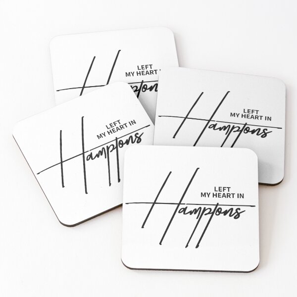 Item preview, Left My Heart In The Hamptons - Aesthetic Coastal Travel Quote designed and sold by ReggieDior.