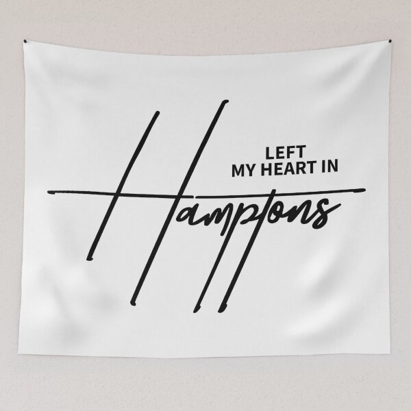 Item preview, Left My Heart In The Hamptons - Aesthetic Coastal Travel Quote designed and sold by ReggieDior.