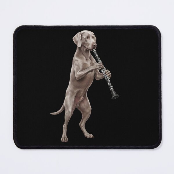 Item preview, Weimaraner Playing Clarinet Player Clarinetist Dog Lover designed and sold by TerryConnells.