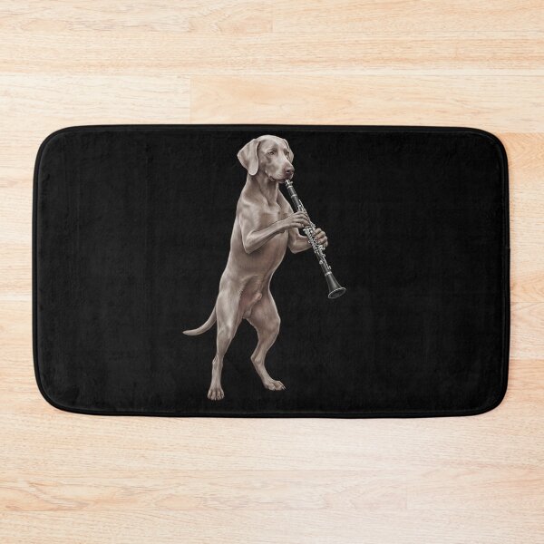 Item preview, Weimaraner Playing Clarinet Player Clarinetist Dog Lover designed and sold by TerryConnells.