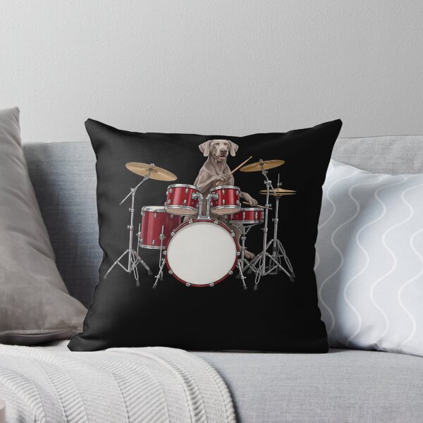 Item preview, Weimaraner Playing Drum Kit Drummer Dog Lover designed and sold by TerryConnells.